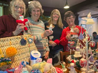 Community knitting for charity