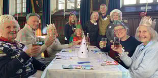 Memory cafe hosts festive party in town hall