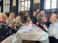Memory cafe hosts festive party in town hall