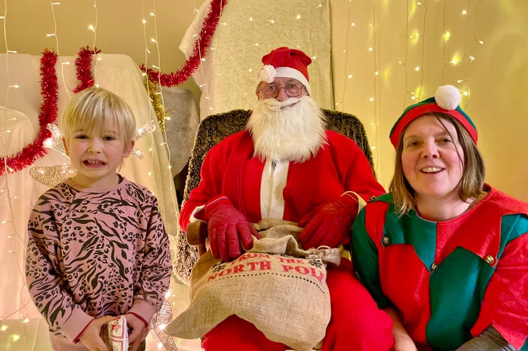 Children loved meeting Santa in his grotto at the Spreyton Christmas fair