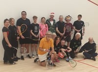 Blue ball competition headlines festive fun