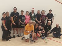 Blue ball competition headlines festive fun