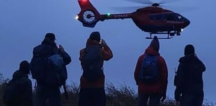 Volunteer rescuers help injured Dartmoor walker
