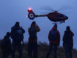 Volunteer rescuers help injured Dartmoor walker