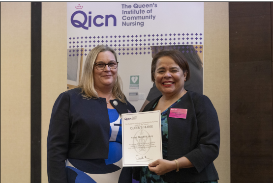 Livewell Southwest nurse Sarah Gray receives prestigious Queen's Nurse title. 