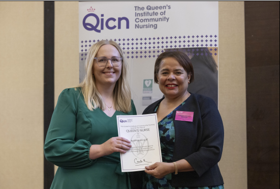 Livewell Southwest nurse Bobbi Grace-Gill receives prestigious Queen's Nurse title. 