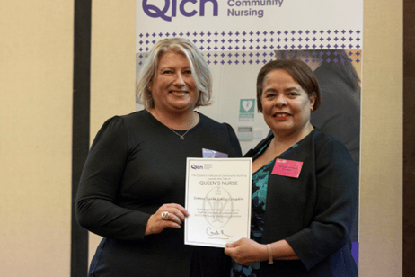 Livewell Southwest nurse Emma Congdon receives prestigious Queen's Nurse title.