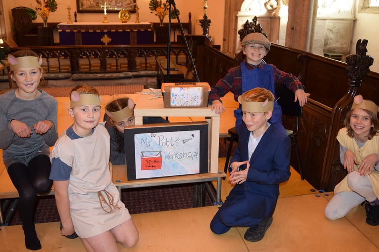 St Andrew's, Buckland Monachorum, Nativity.