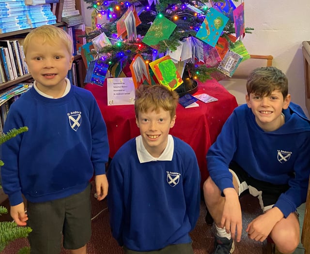 Buckland Monachorum school celebrates Christmas tree win