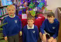 Buckland Monachorum school celebrates Christmas tree win