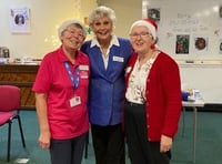 Fit and flexible legend joins exercise session