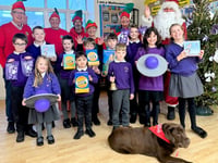 Santa brings joy and gifts to schools