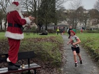 Junior Parkrun started by special festive guest
