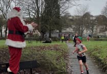 Tavistock Meadows Junior Parkrun started by festive guest