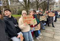 Chanting, placard-waving anti-hunt protesters out in force in Tavistock