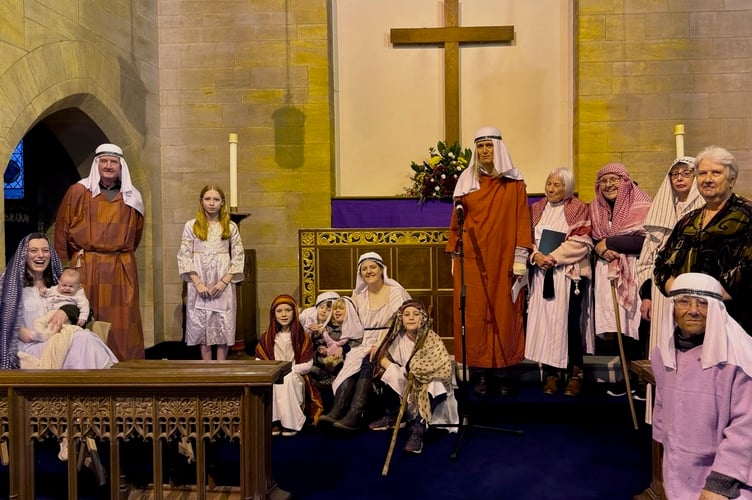 Yelverton church crib service tells of Christ's birth. Picture by Nick Shutt.