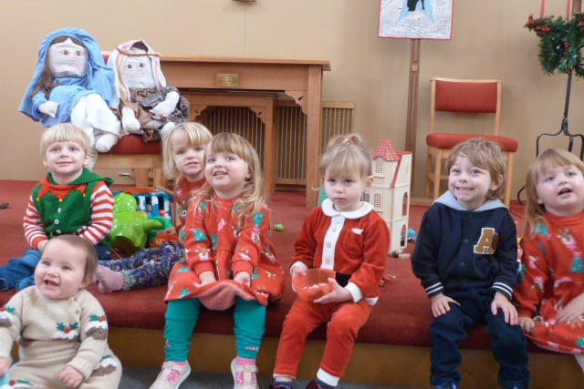 Callington Toddle In Save the Children Christmas Jumper Day at Callington Methodist Church.