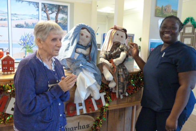 Callington Methodist Church Carol Service visiting Chyvarhas Home in Callington.