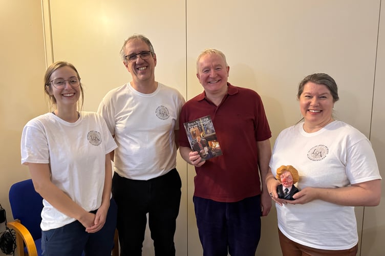 The Folklore Library and Archive staff with Steve Nallon, third left.  AQ 0410
