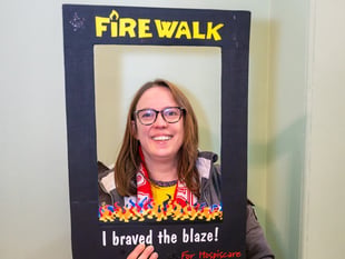 Walking on fire to remember dad