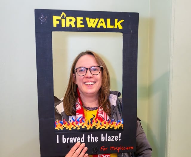 Walking on fire to remember dad