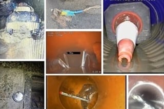 A traffic cone, football and toy car are among foreign finds in Devon's sewers.