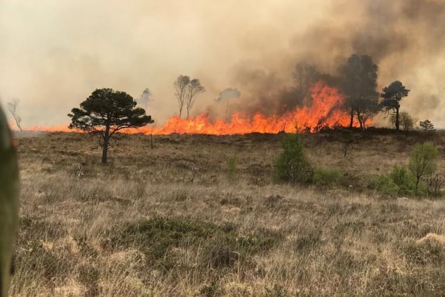 Moorland wildfires prompt warning