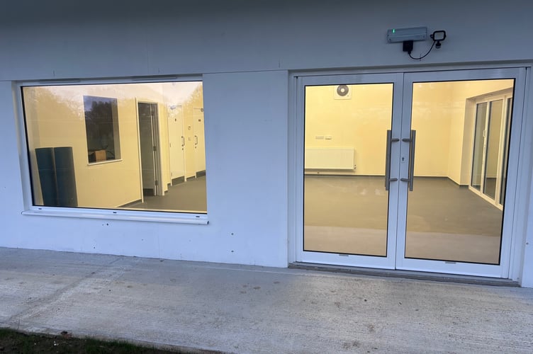An activity room in the newly unveiled Horrabridge sports pavilion.