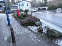 Okehampton's first snow as Met issues warning