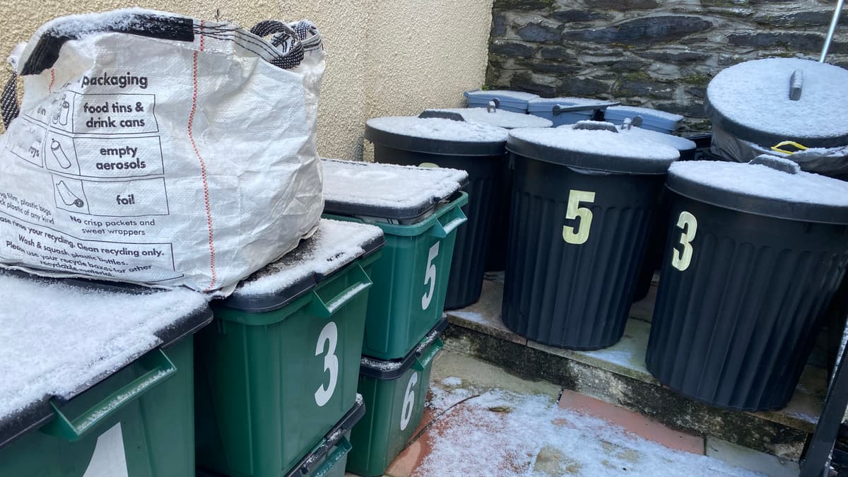 Ice and snow hits Devon household waste collections