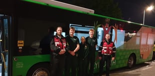  Hundreds of night-time revellers helped by Plymouth’s safe bus  
