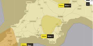 Met Office issues snow and wind warning for Dartmoor overnight