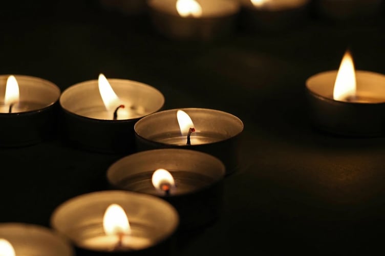 Candles were lit and everyone was warned to keep flammables away