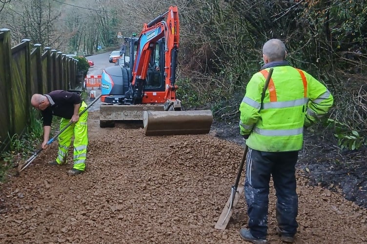 Gunnislake Cricket Club entrance.