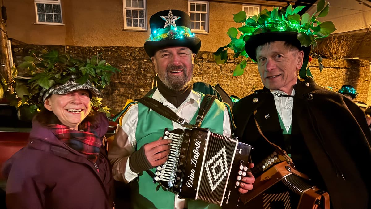Evil spirits frightened away at Sandford Wassail
