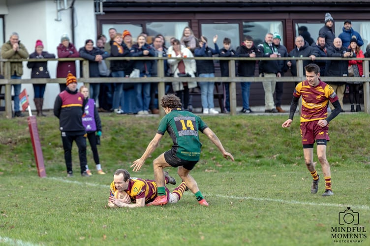 Try time for Okehampton against Ivybridge