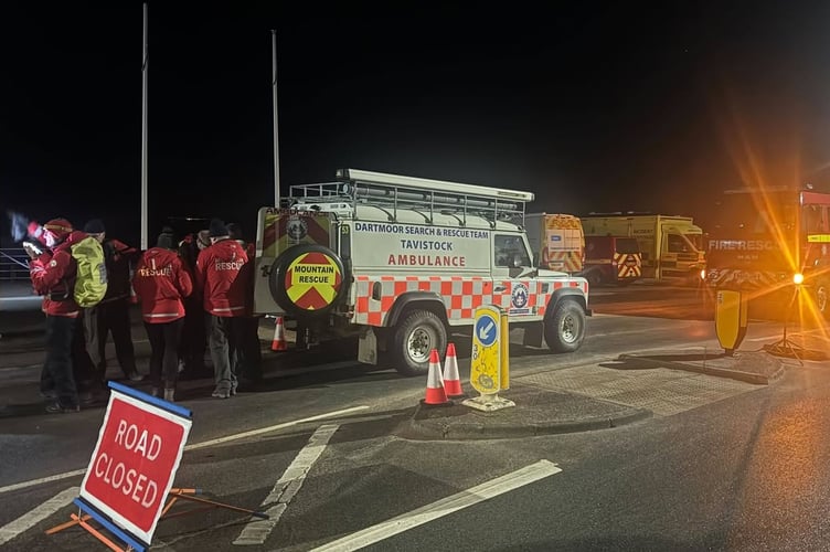 Tavistock Dartmoor Search & Rescue Team supported the WWII bomb emergency in Exmouth on Thursday.