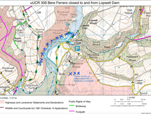 Landslip causes road closure to dam