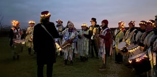 Wren Music's Okehampton wassailing draws dozens