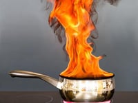 Firefighters' chip pan warning