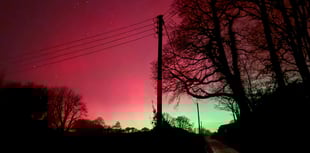 Stunning Northern Lights over West Devon