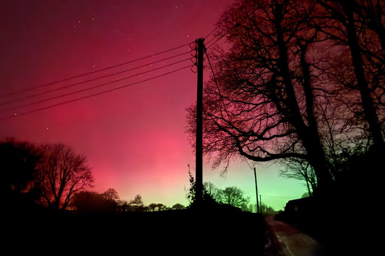 These beautiful night time skies were captured by Andy Hughes over Wilminstone.
