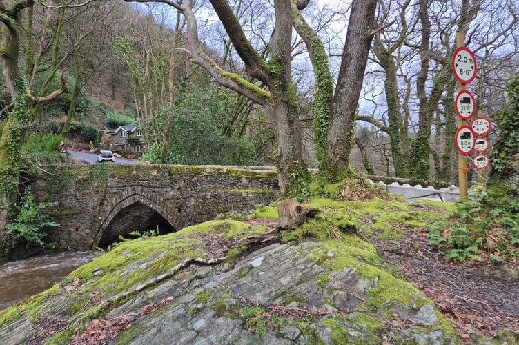 The picturesque ancient Denham Bridge. Residents want to know why Denham Bridge 'Lego' is still in place after two years when it was repaired after multiple traffic collisions caused damage. Picture Katie McCarthy.