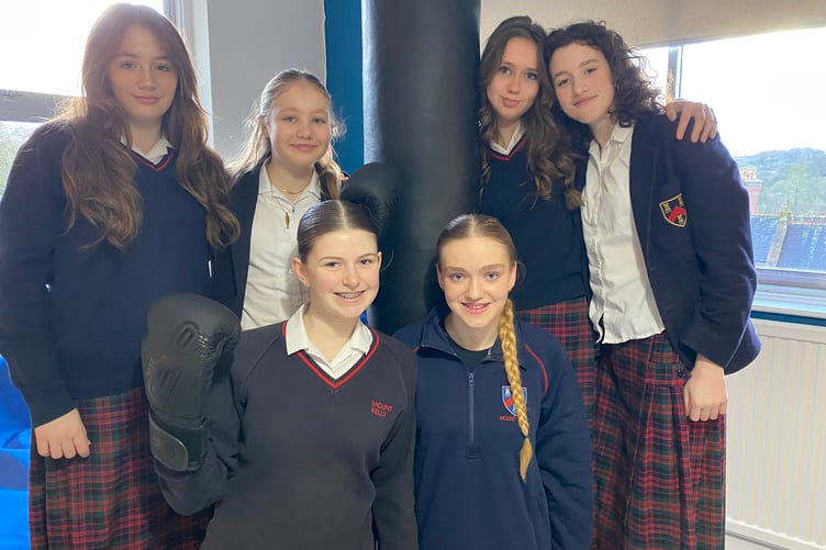 Mount Kelly College pupils using the new school health and wellbeing centre.