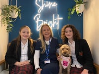 School therapy dog helps launch new wellbeing centre