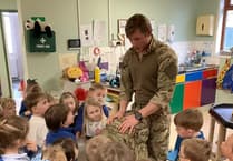 Lifton Community Academy children enjoy visit from army medic