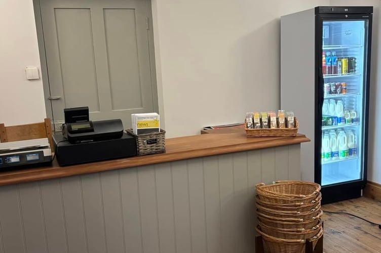 The Blue Lion pub at Lewdown has opened a village shop to replace the existing stores.