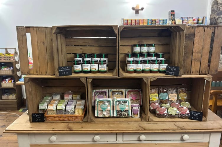 The Blue Lion pub at Lewdown has opened a village shop to replace the existing stores.