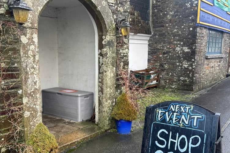 The Blue Lion pub at Lewdown has opened a village shop to replace the existing stores.