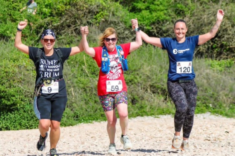 Denise Bettey, Dotty King and Emma Williams are planning a London run to raise money for mental health support.